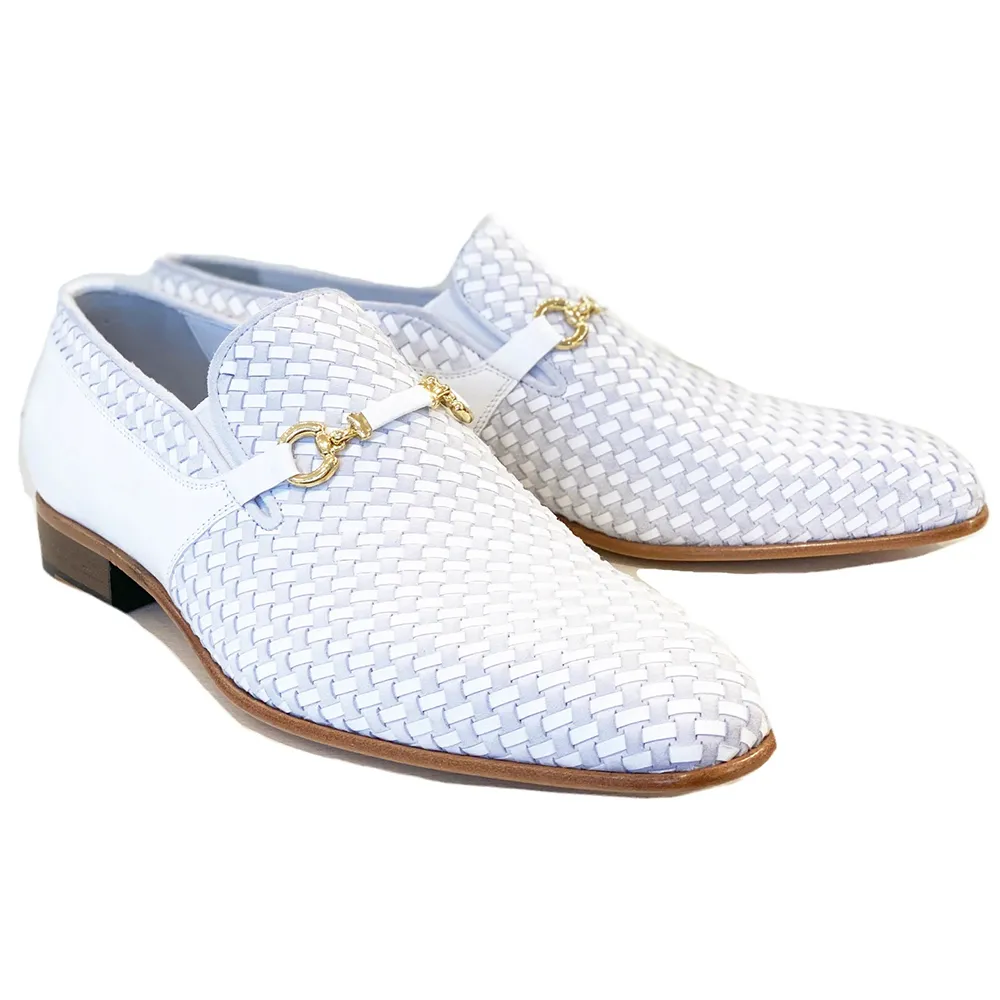 Corrente Woven Loafer Shoes White