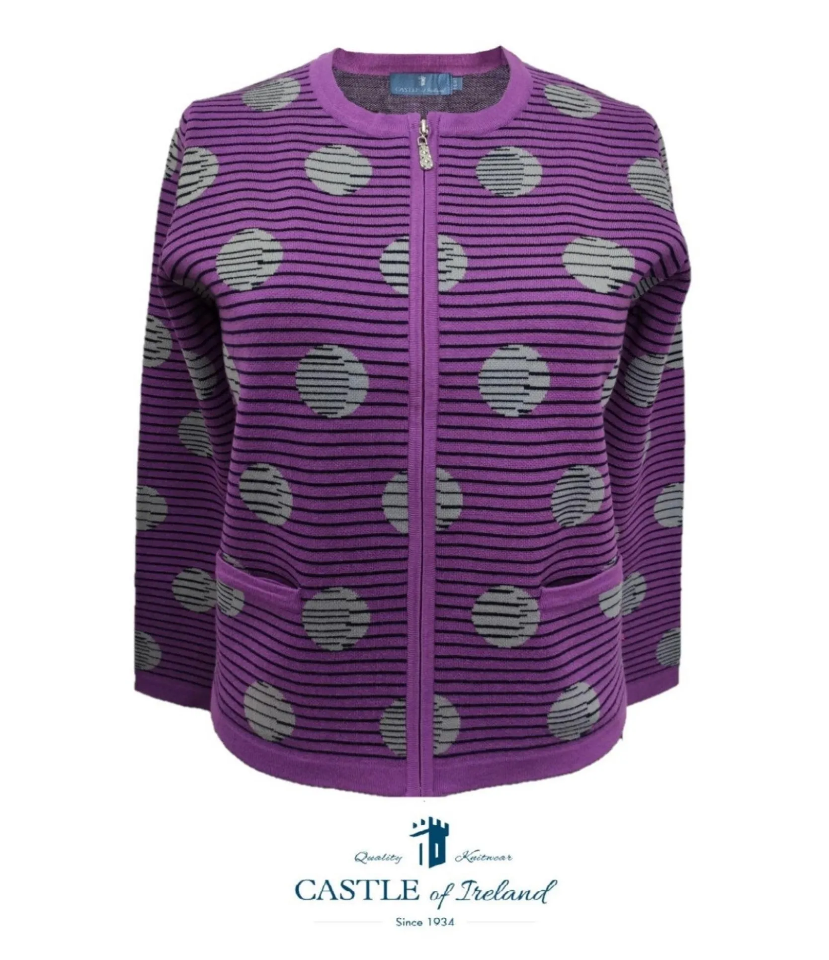 DM104- Castle Orchid Jacket w/ Circle Design