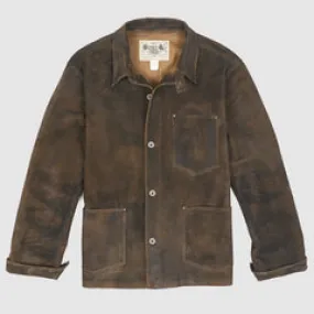 Double RL Roughout Unlined Leather Work Jacket