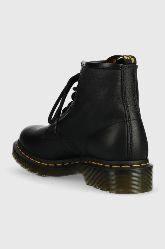 Dr. Martens leather biker boots 101 women's black color  DM30700001