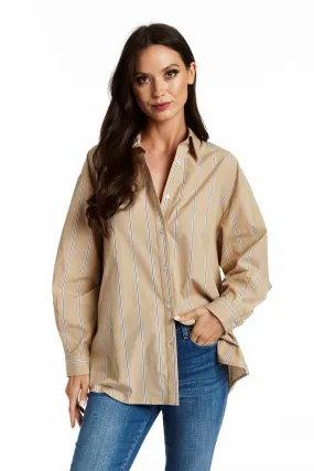 Drew Gia Shirt in Khaki