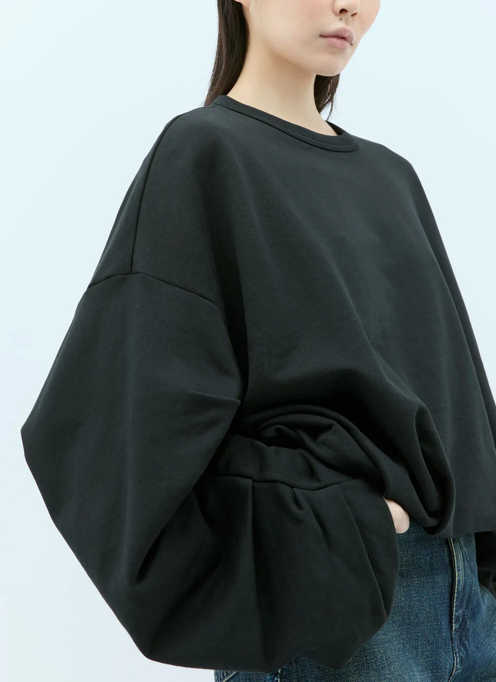 Dries Van Noten  |Crew Neck Long Sleeves Plain Cotton Hoodies & Sweatshirts