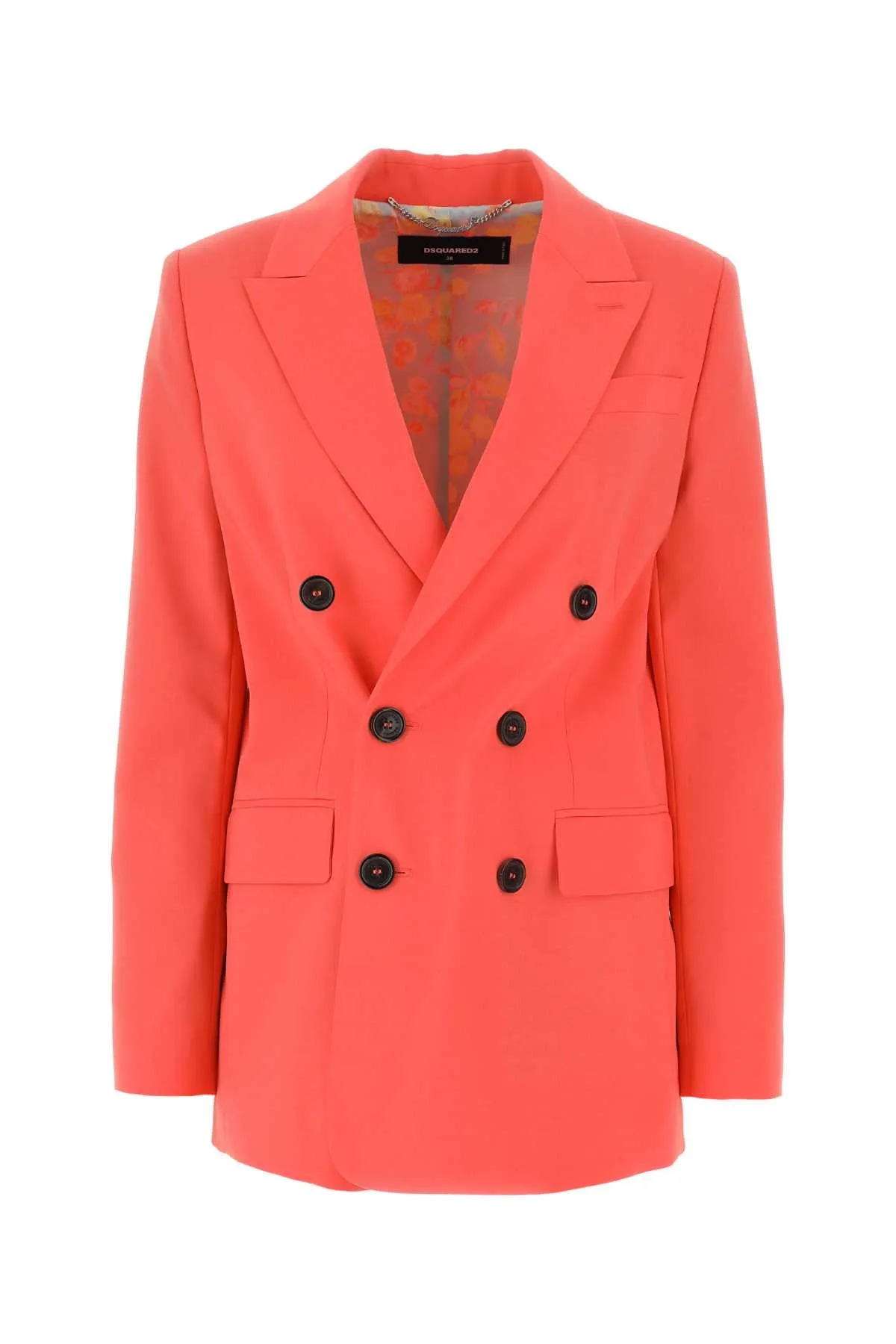 Dsquared Coral Stretch Polyester Blend New York Blazer