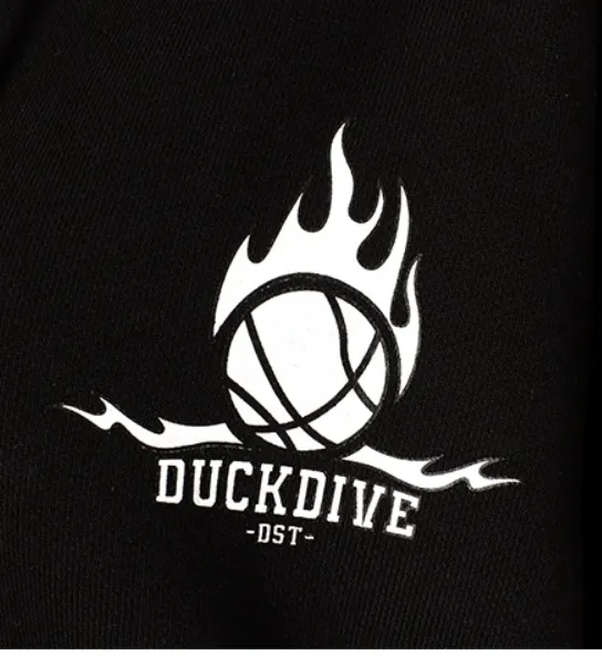 DUCKDIVE  |Street Style Cotton Logo Hoodies