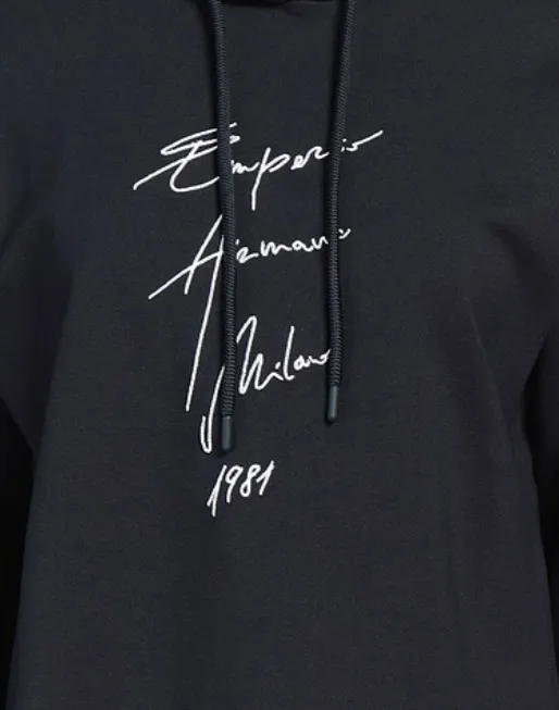 EMPORIO ARMANI  |Nylon Long Sleeves Logo Hoodies & Sweatshirts