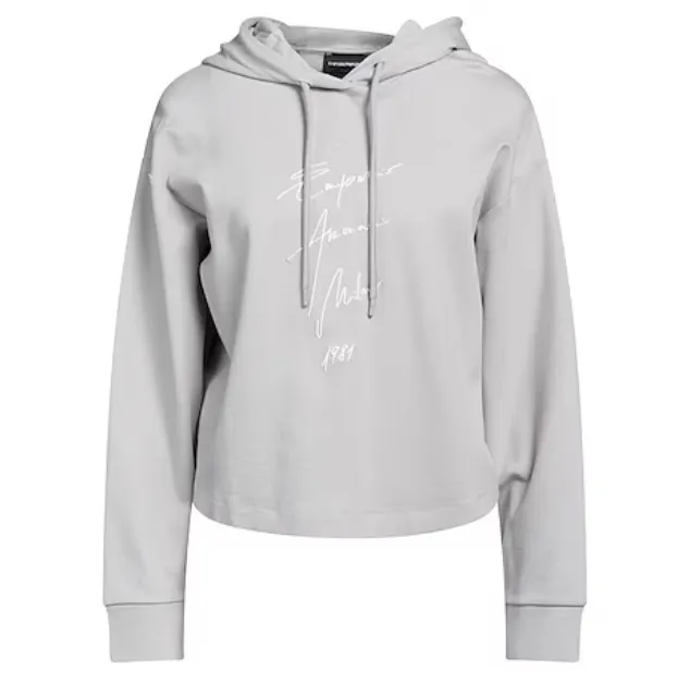 EMPORIO ARMANI  |Nylon Long Sleeves Logo Hoodies & Sweatshirts