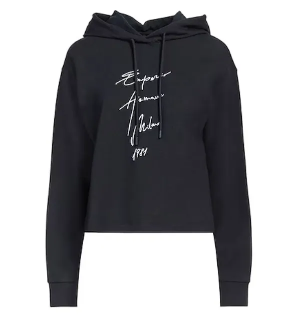 EMPORIO ARMANI  |Nylon Long Sleeves Logo Hoodies & Sweatshirts