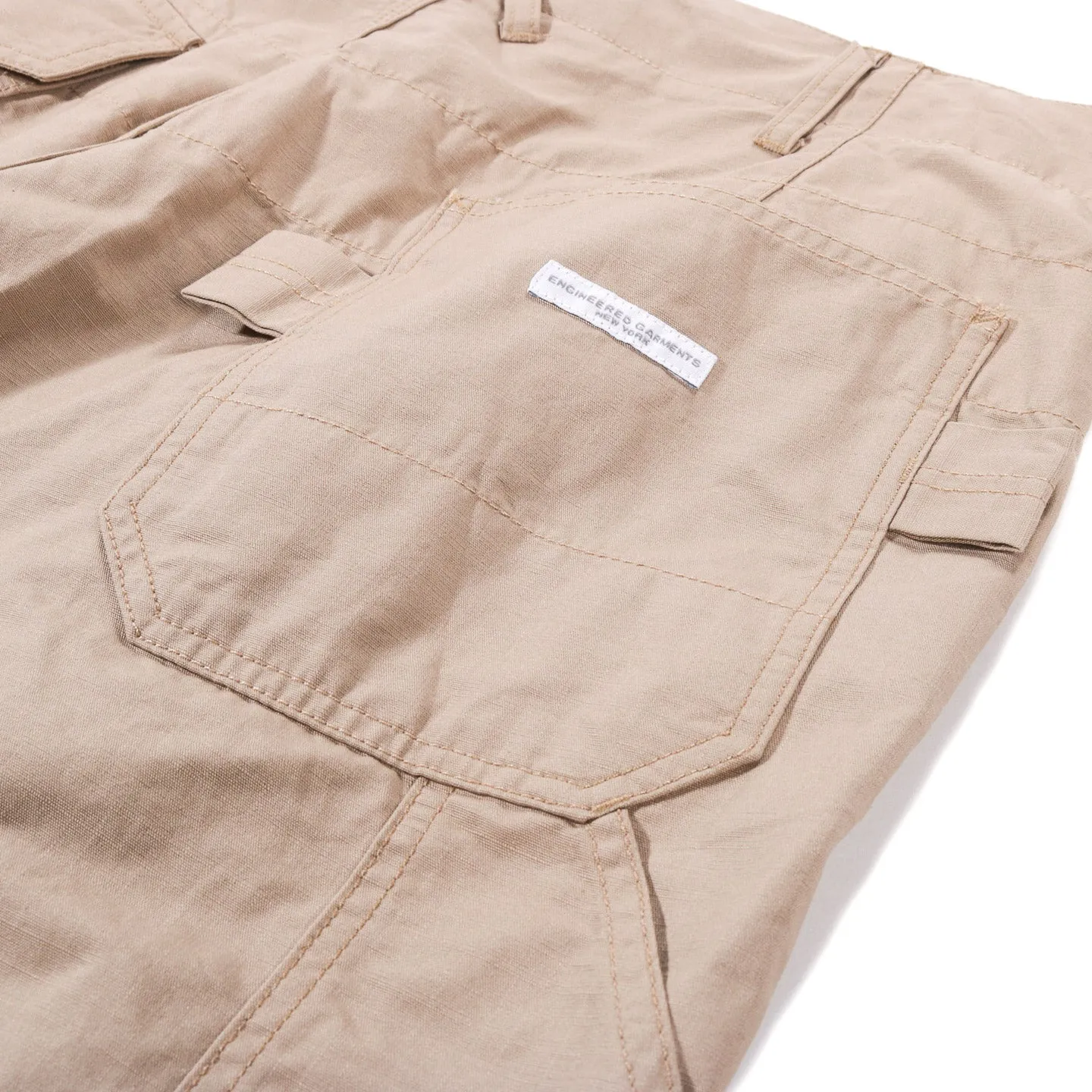 ENGINEERED GARMENTS PAINTER PANT KHAKI COTTON RIPSTOP