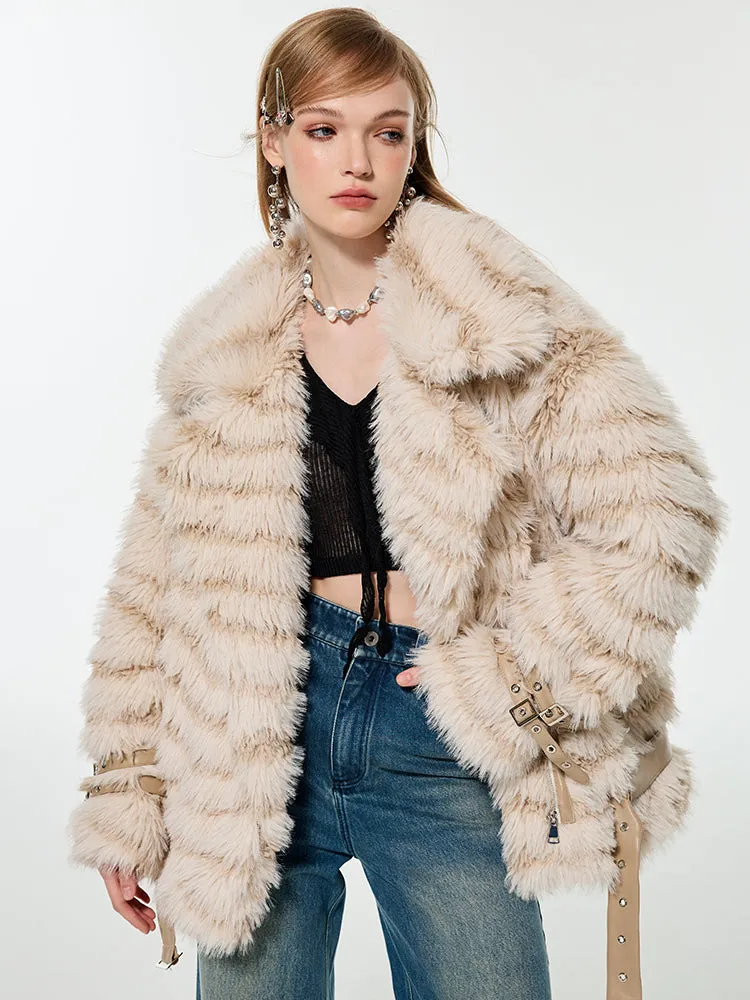 Fur Fluffily Volume Elegant Jacket