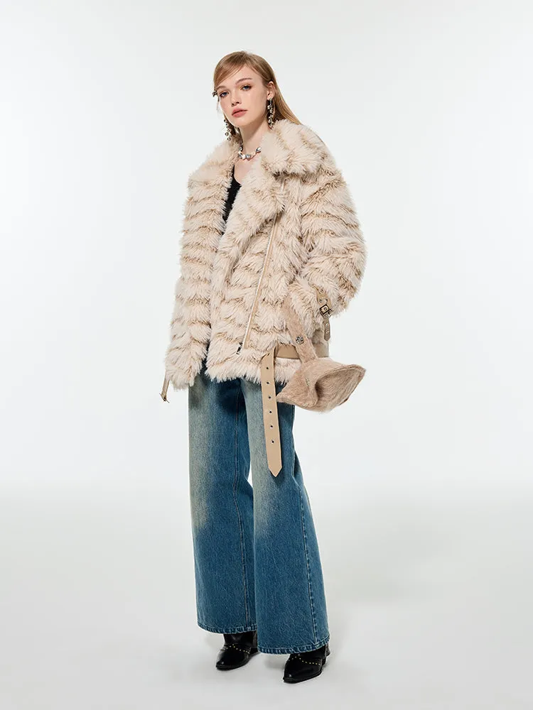 Fur Fluffily Volume Elegant Jacket