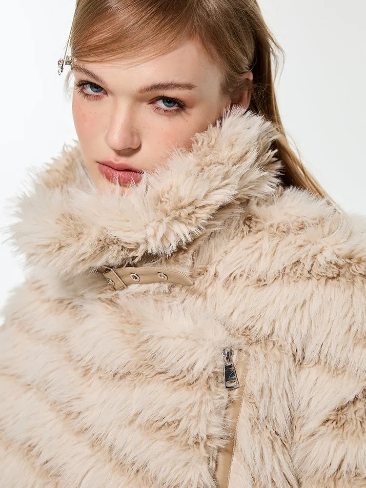 Fur Fluffily Volume Elegant Jacket