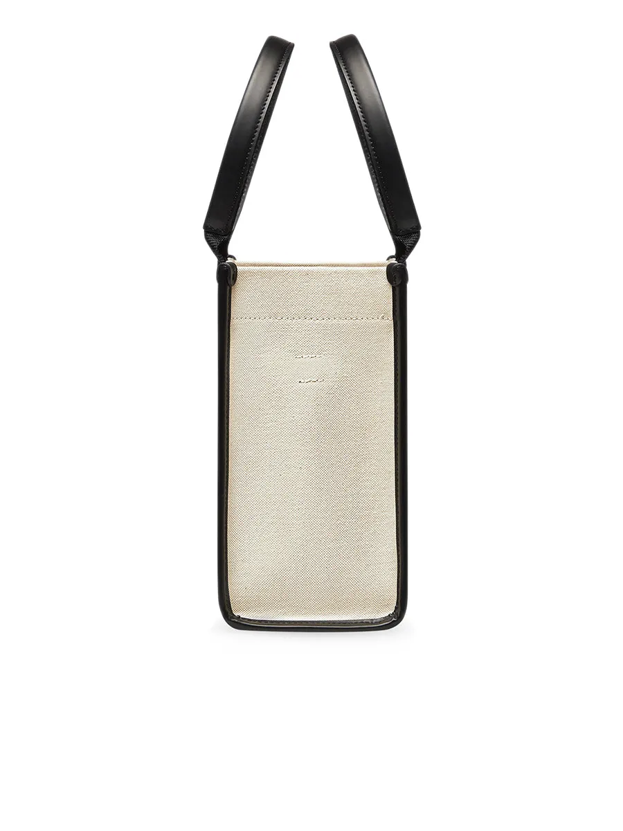 Hardware Small Tote Bag in Beige