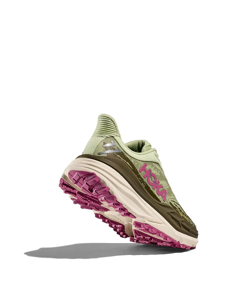 Hoka Womens Stinson 7 Trainer Seed Green / Beet Root