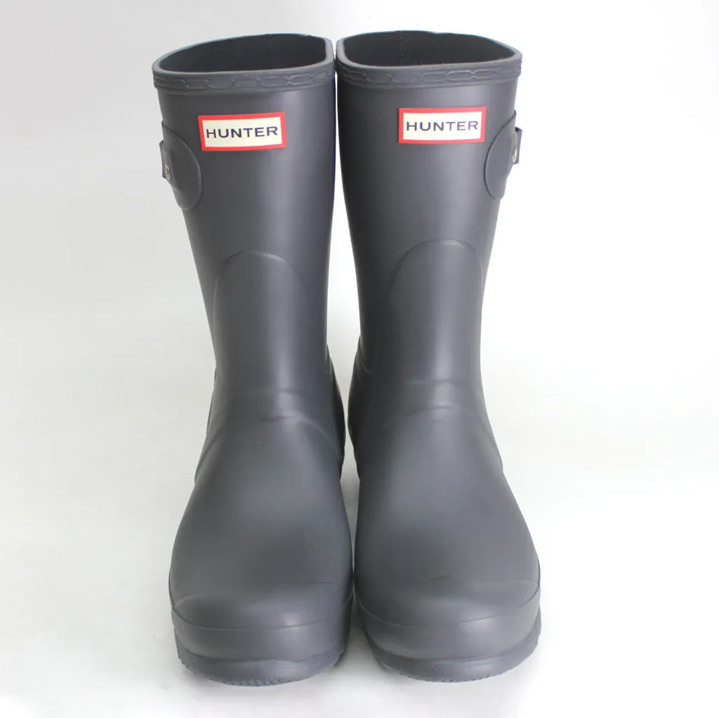 Hunter Original Short WFS1000RMA-DSL Rubber Womens Boots - Dark Slate - UK 8