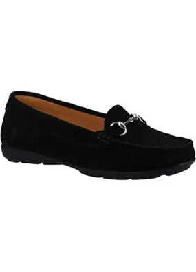 Hush Puppies Molly Snaffle Black Loafer Shoes | Kaleidoscope