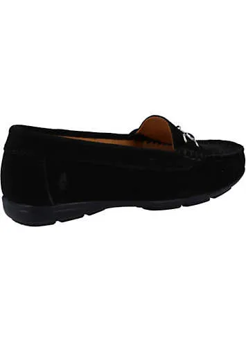 Hush Puppies Molly Snaffle Black Loafer Shoes | Kaleidoscope