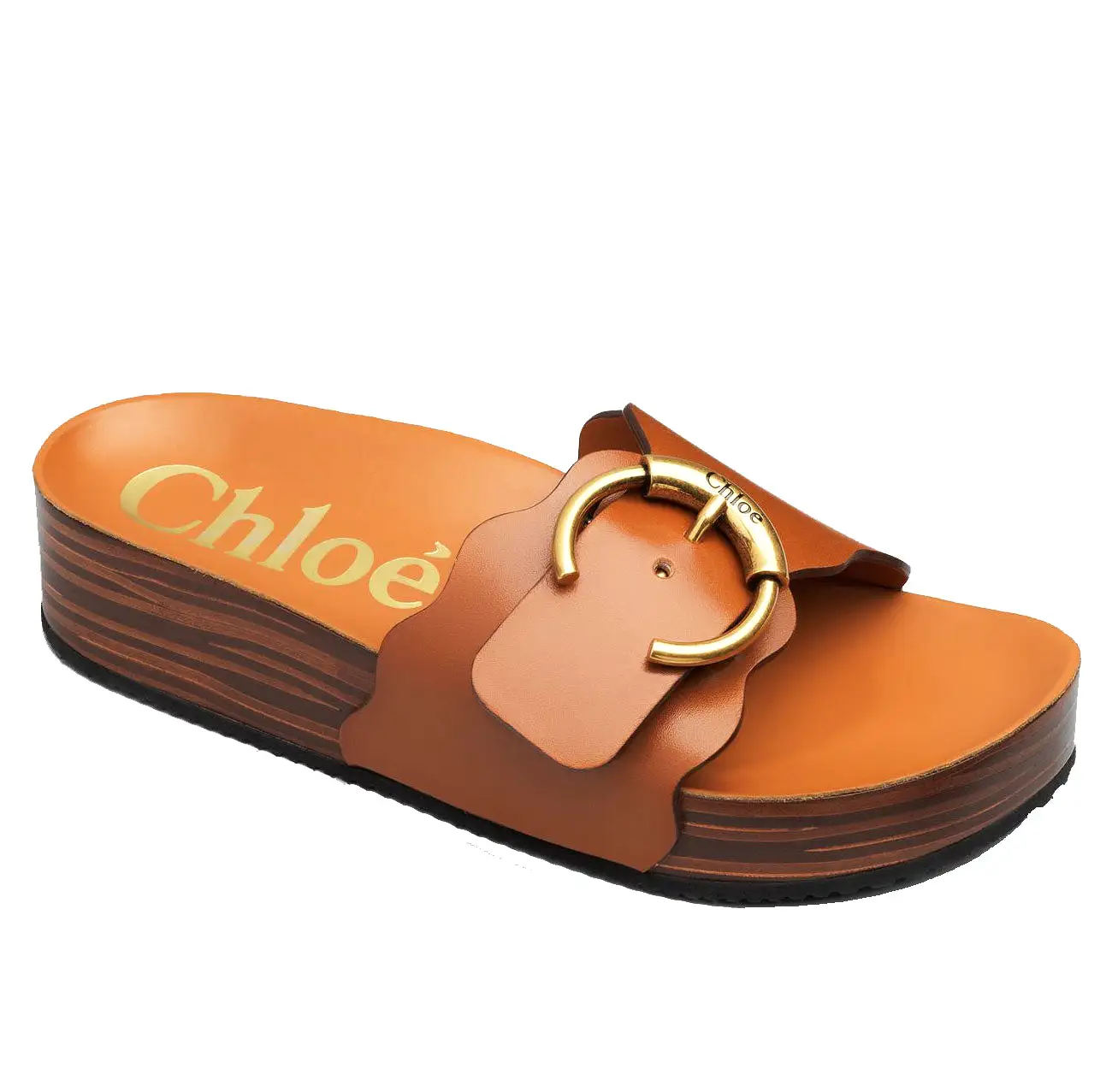 Ingrid Flatform Slide, Ochre