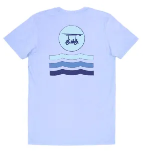 Island Tee - Short Sleeve Circle w/ Waves - Lavender