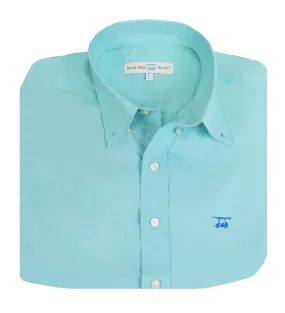 Islander Button Down - Solid Aruba