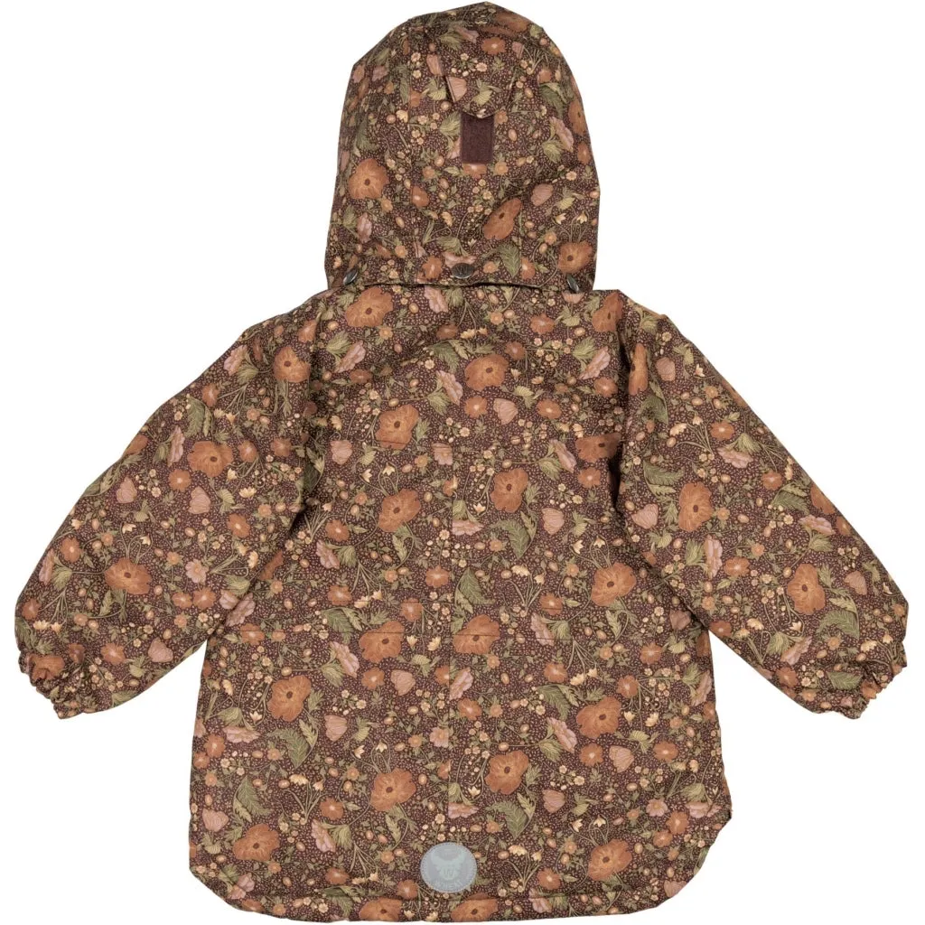 Jacket Elda Tech - maroon flowers