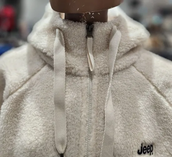 JEEP  |Shearling Logo Hoodies & Sweatshirts