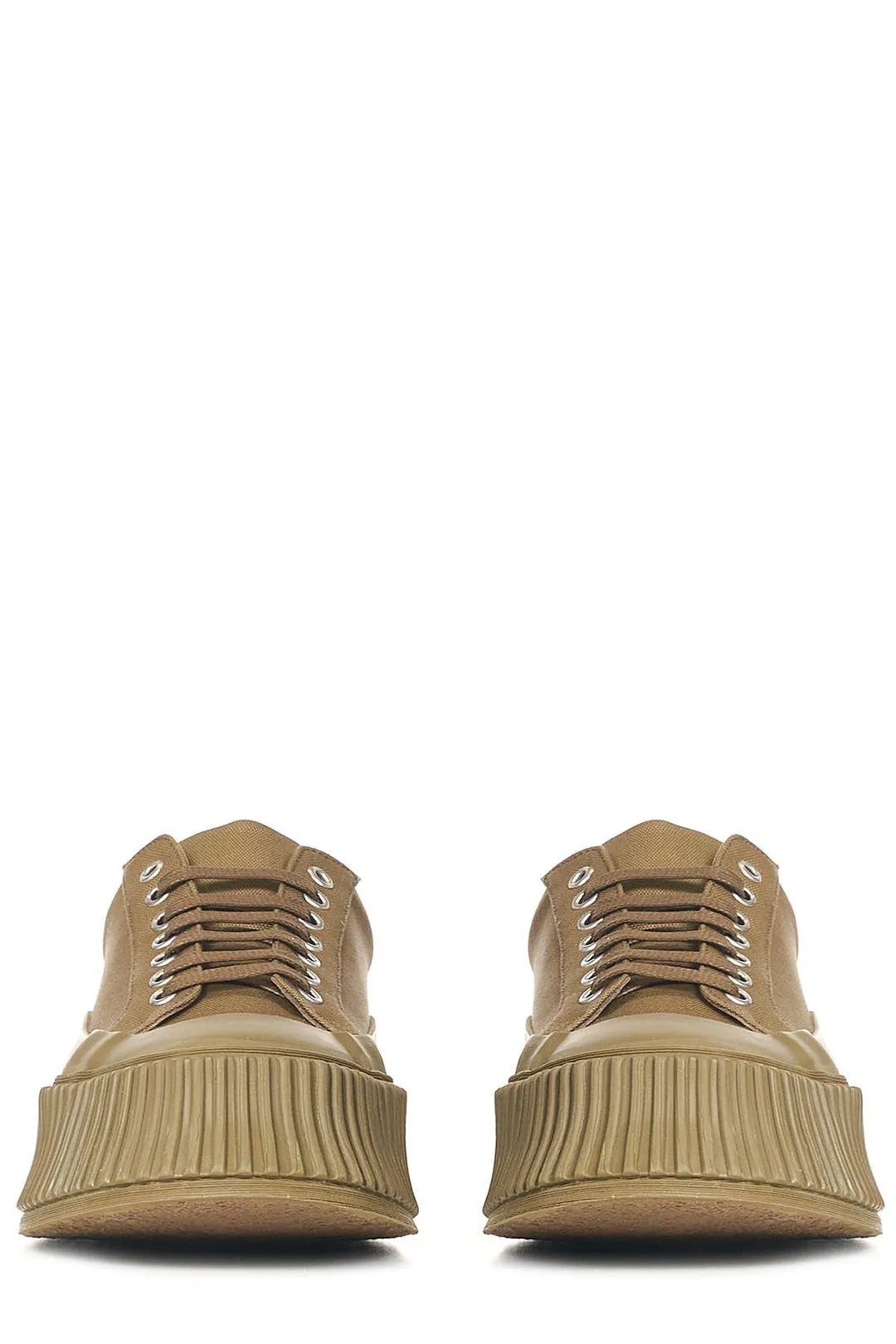 Jil Sander Panelled Low-Top Platform Sneakers