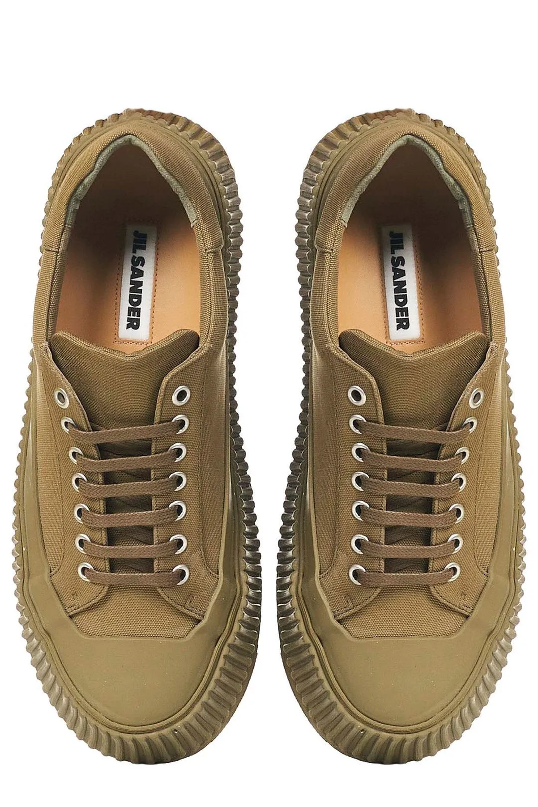 Jil Sander Panelled Low-Top Platform Sneakers