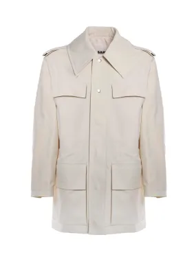 Jil Sander Single-Breasted Pocket Patched Jacket