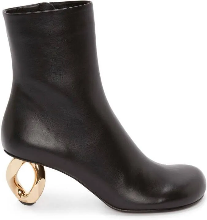 JW Anderson Chain mid-heel boots Black