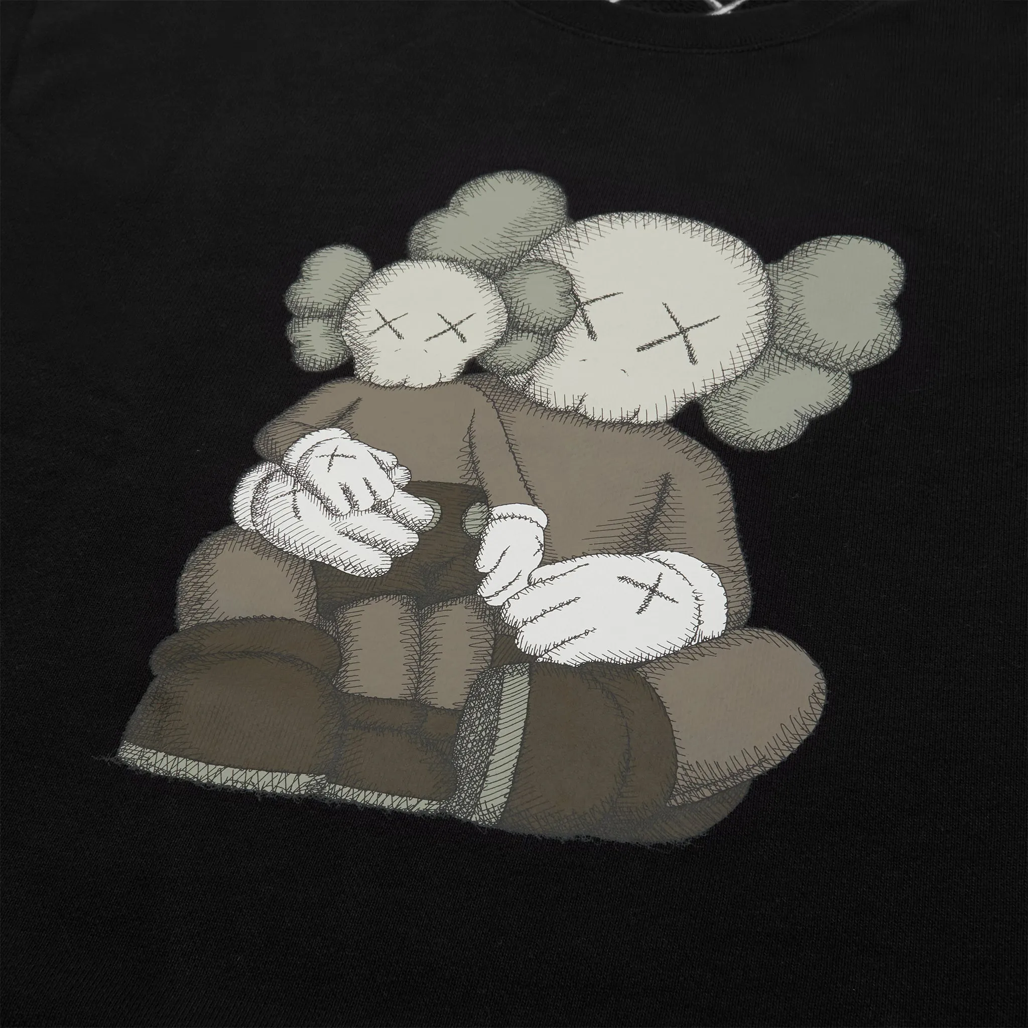 Kaws x Uniqlo UT Graphic Black Sweatshirt