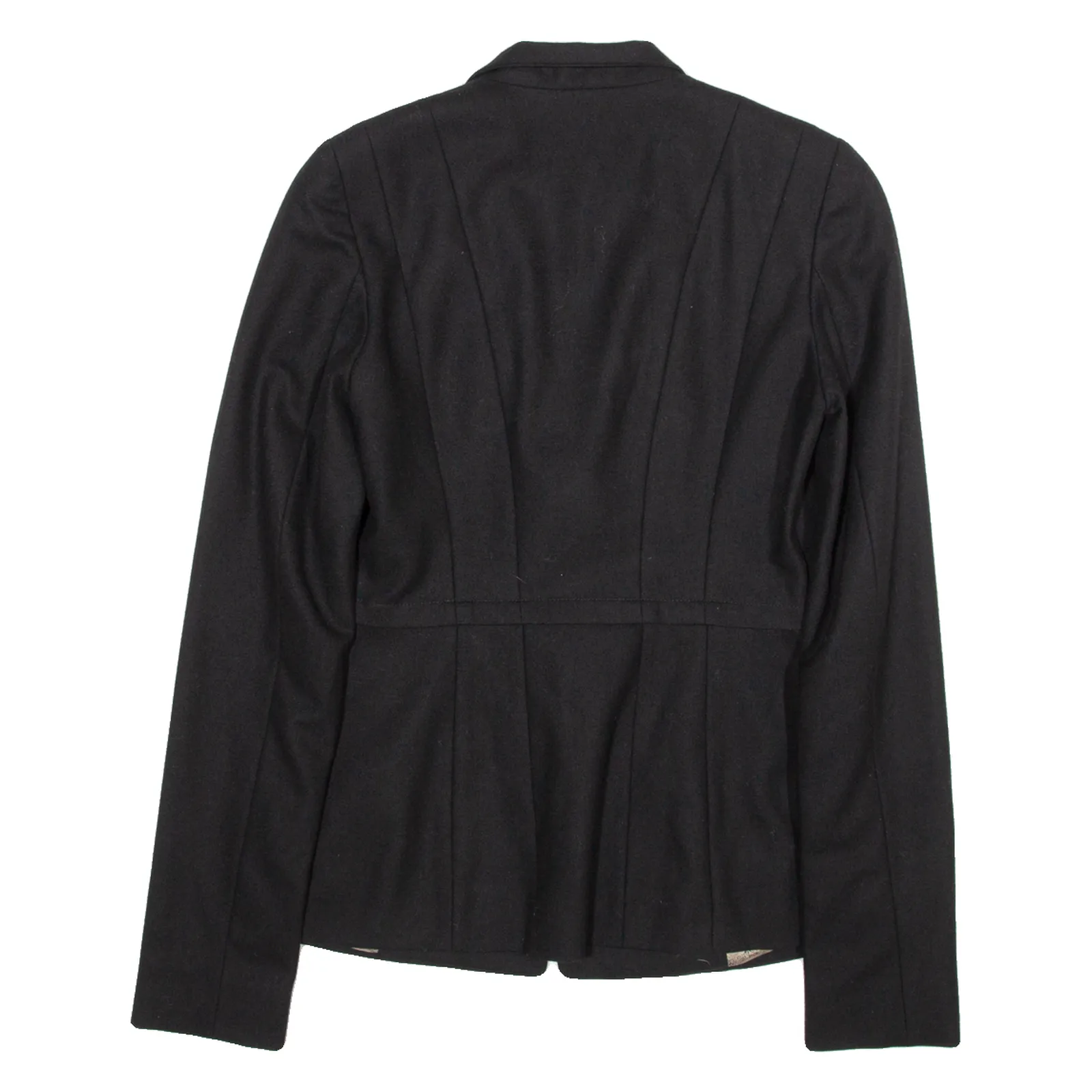 KENZO Womens Blazer Jacket Black Wool S