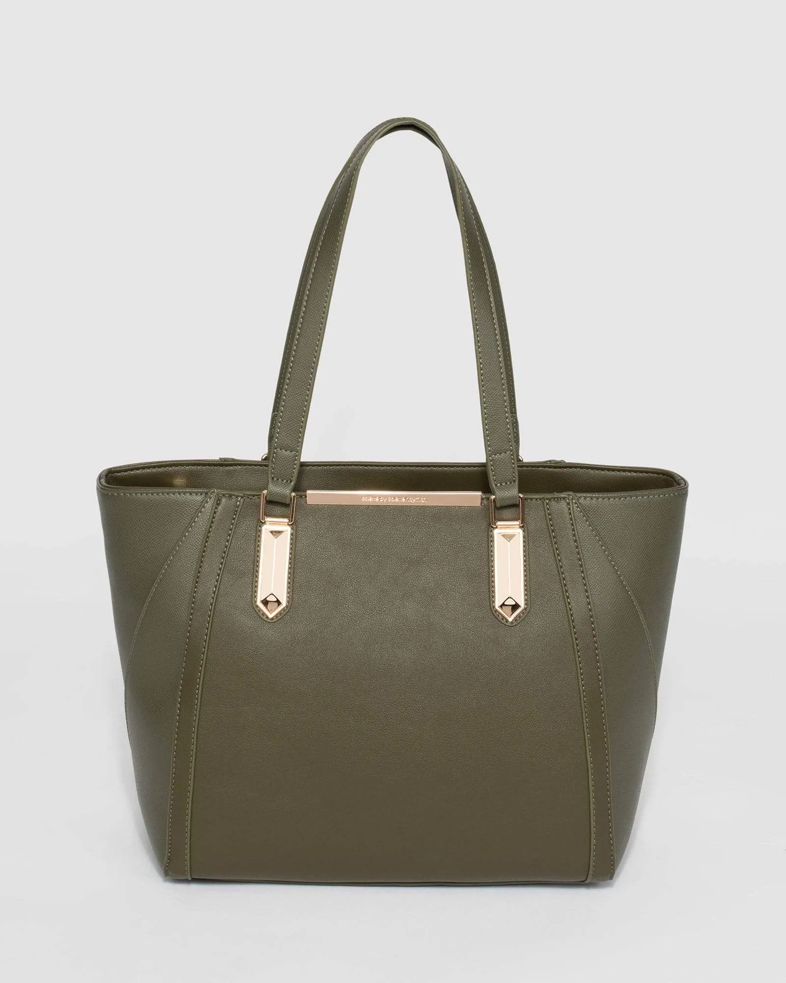 Khaki Domi Large Tote Bag