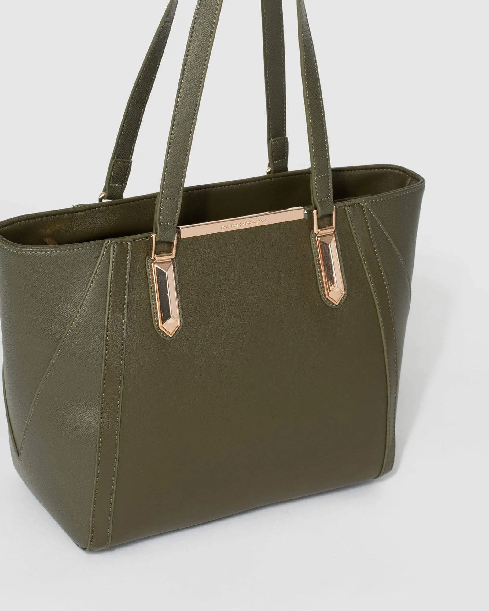 Khaki Domi Large Tote Bag