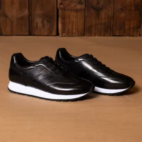 Kingsley Heath R Wingtip Retro Runner Black