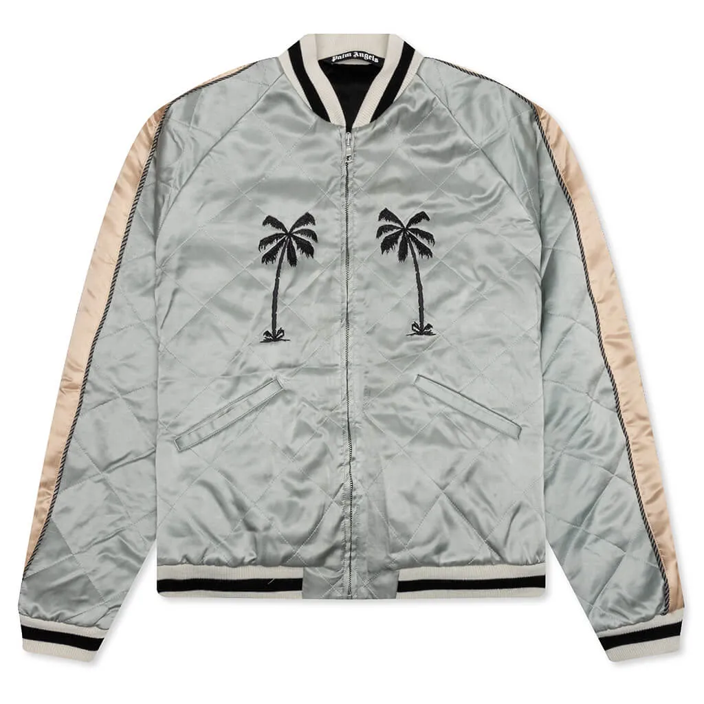 Life Is Palm Souvenir Jacket - Grey/Black