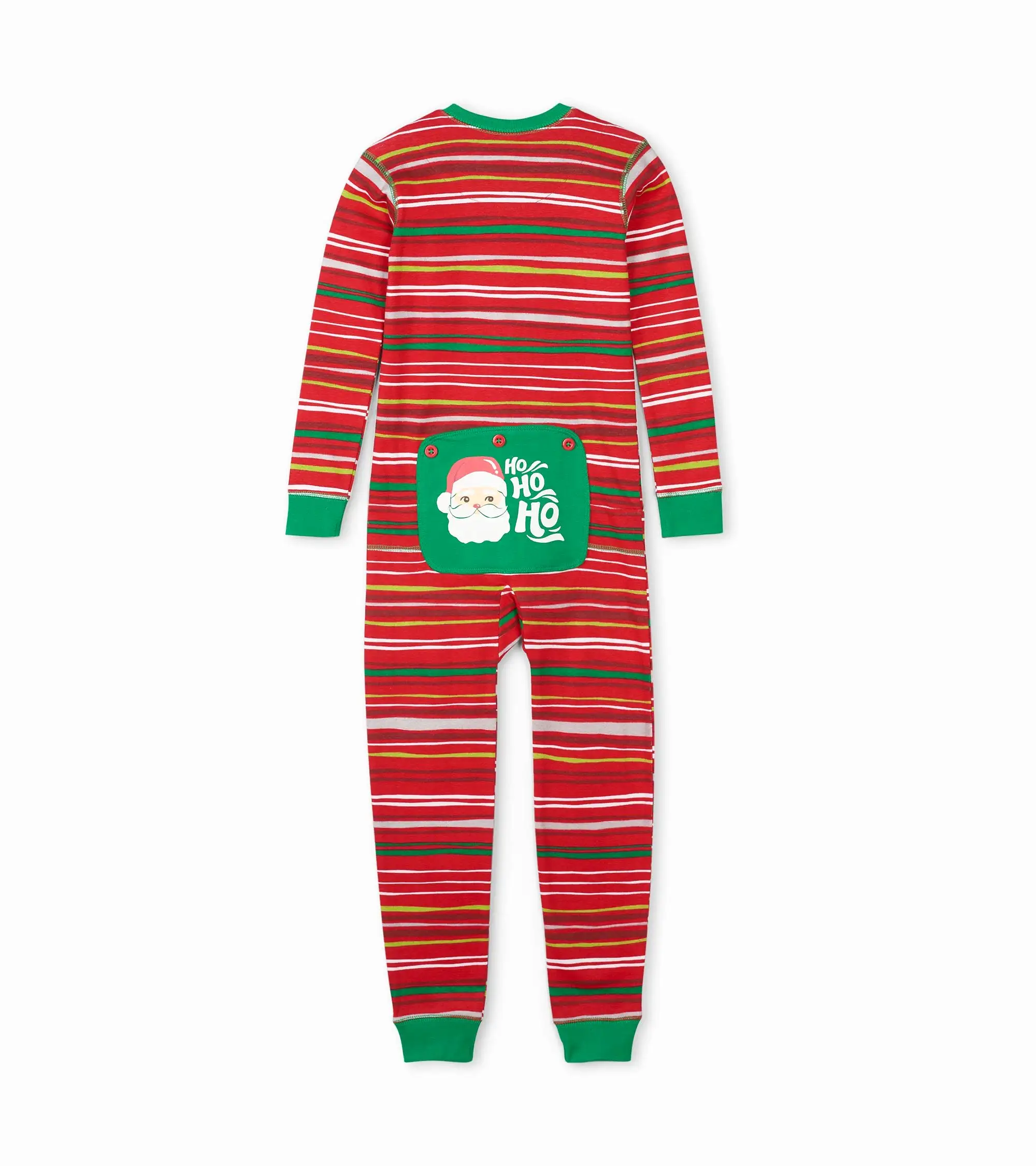 Little Blue House Holiday Stripes Union Suit