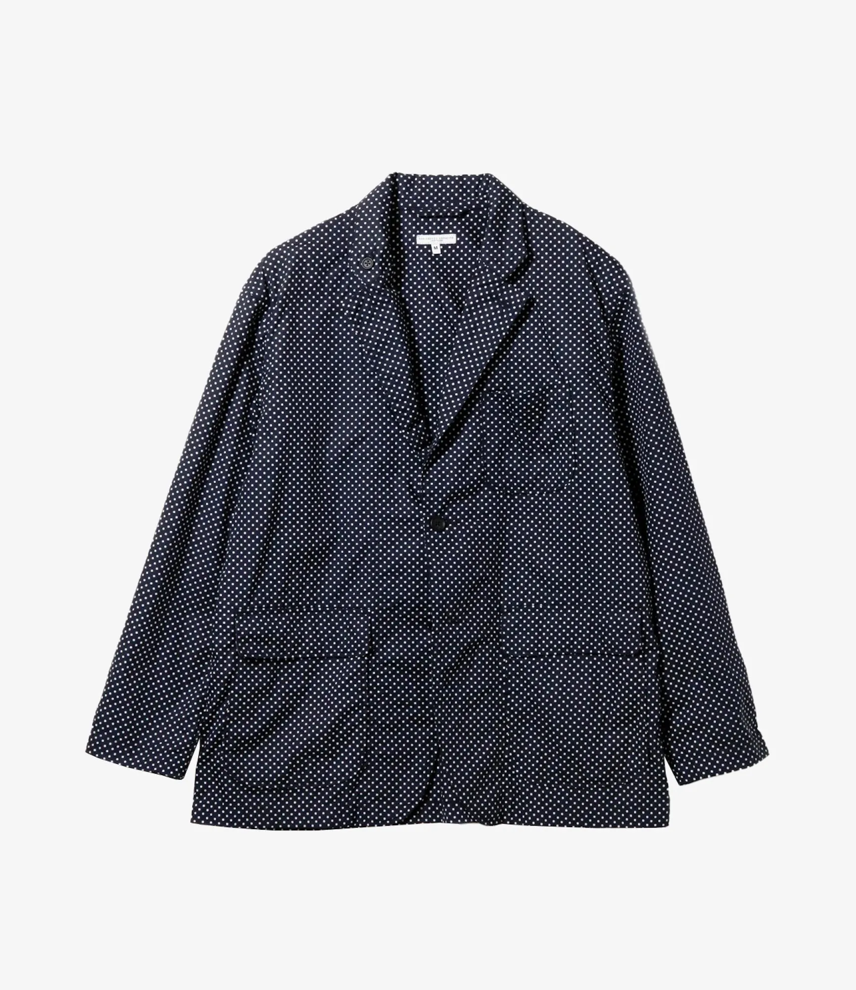 Loiter Jacket – Navy Big Polka Dot Broadcloth