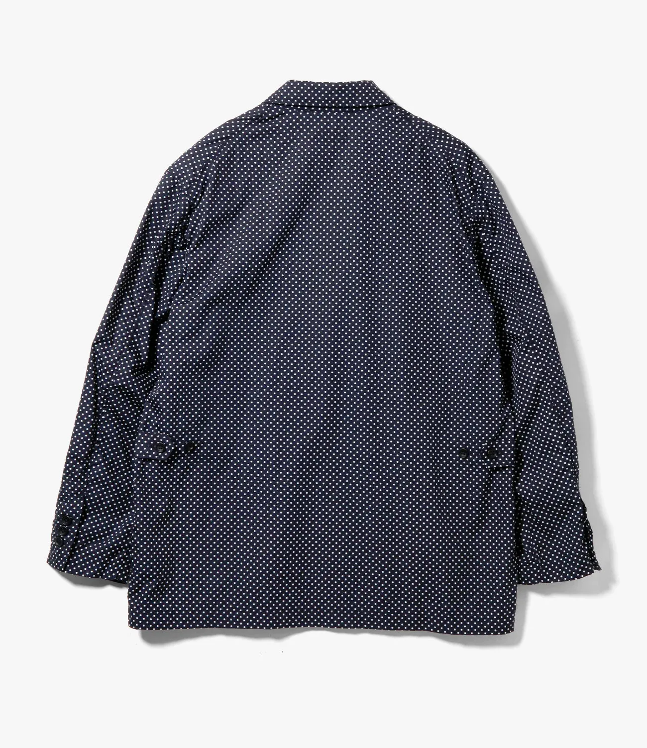 Loiter Jacket – Navy Big Polka Dot Broadcloth