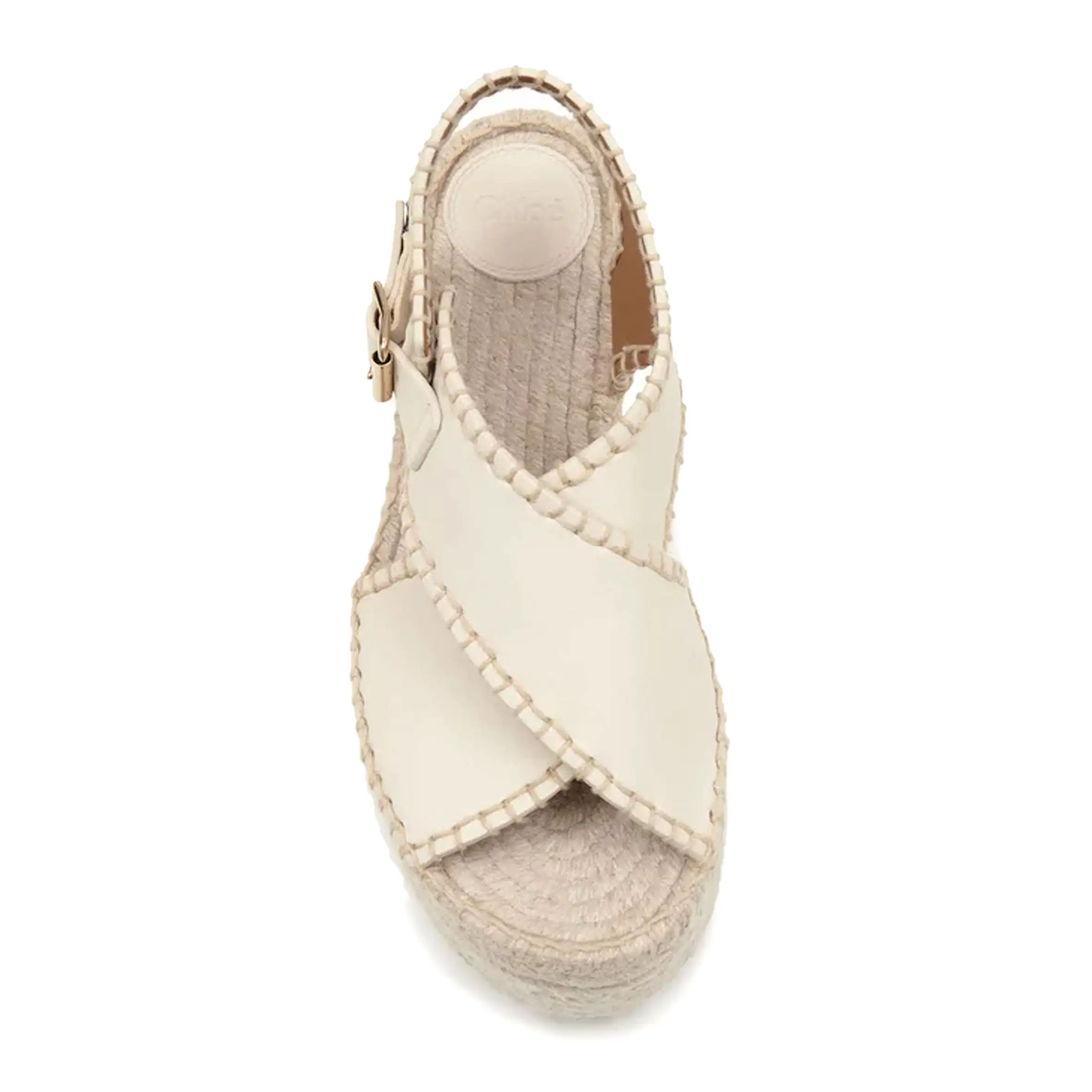 Lucinda Flatform Espadrille, Eggshell