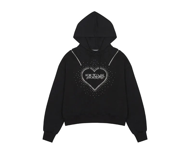 LUV IS TRUE  |Long Sleeves Hoodies & Sweatshirts