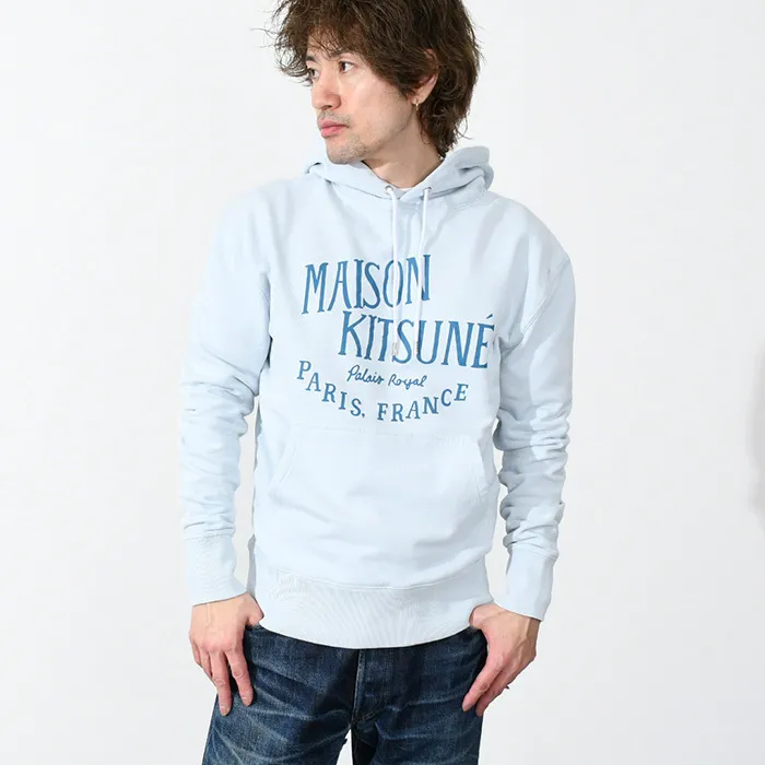 MAISON KITSUNE  |Long Sleeves Cotton Logo Designers Hoodies