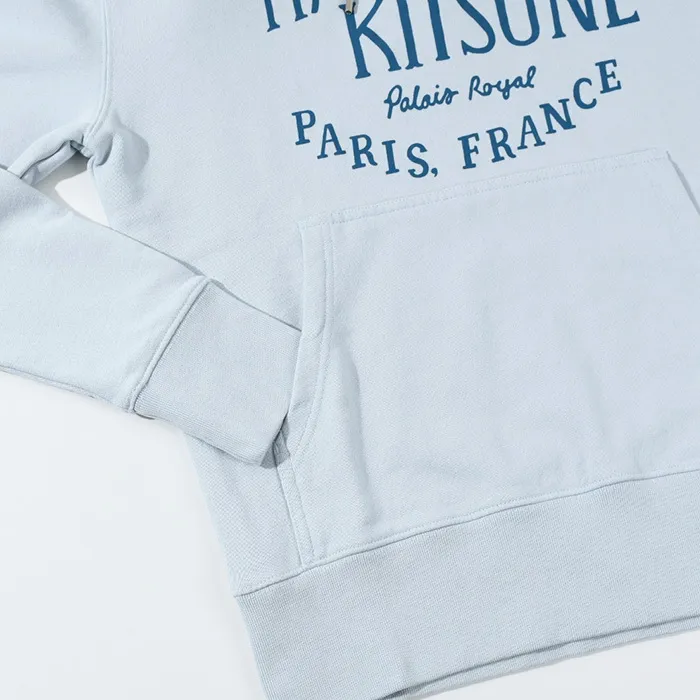 MAISON KITSUNE  |Long Sleeves Cotton Logo Designers Hoodies