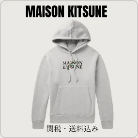 MAISON KITSUNE  |Unisex Plain Cotton Logo Designers Hoodies