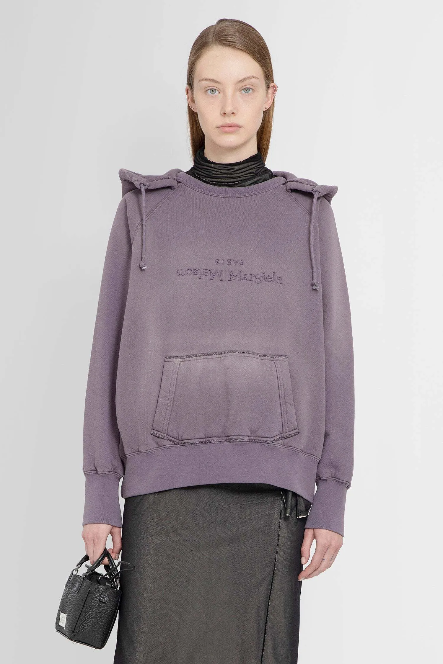 Maison Margiela  |Long Sleeves Cotton Logo Hoodies & Sweatshirts