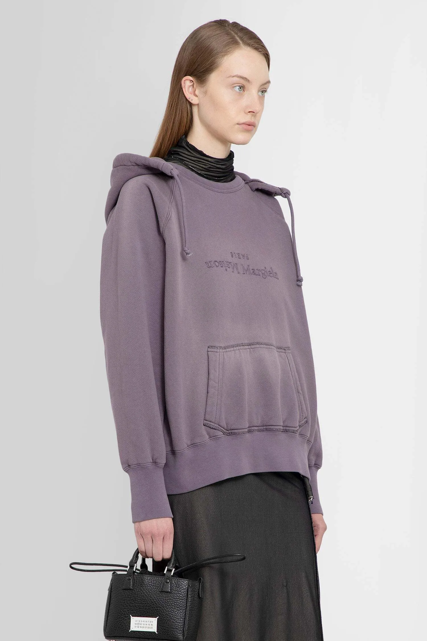 Maison Margiela  |Long Sleeves Cotton Logo Hoodies & Sweatshirts