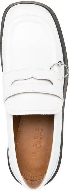 Marni piercing-detail slip-on loafers White