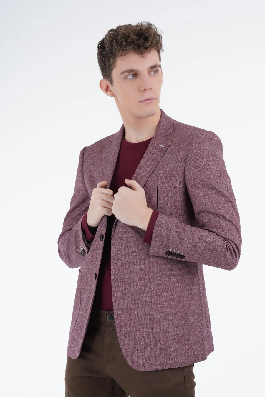 Maroon Blended Blazer