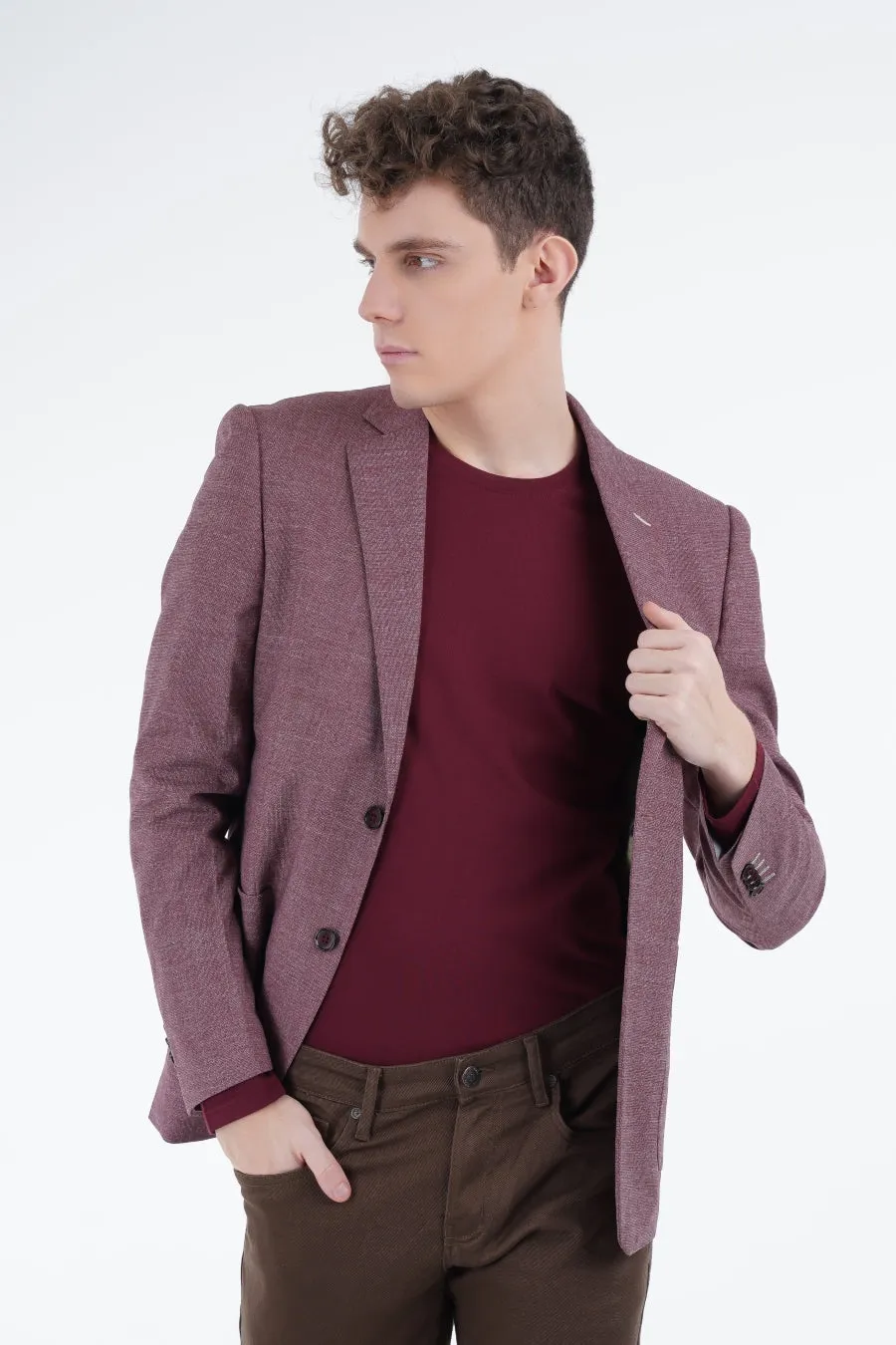 Maroon Blended Blazer