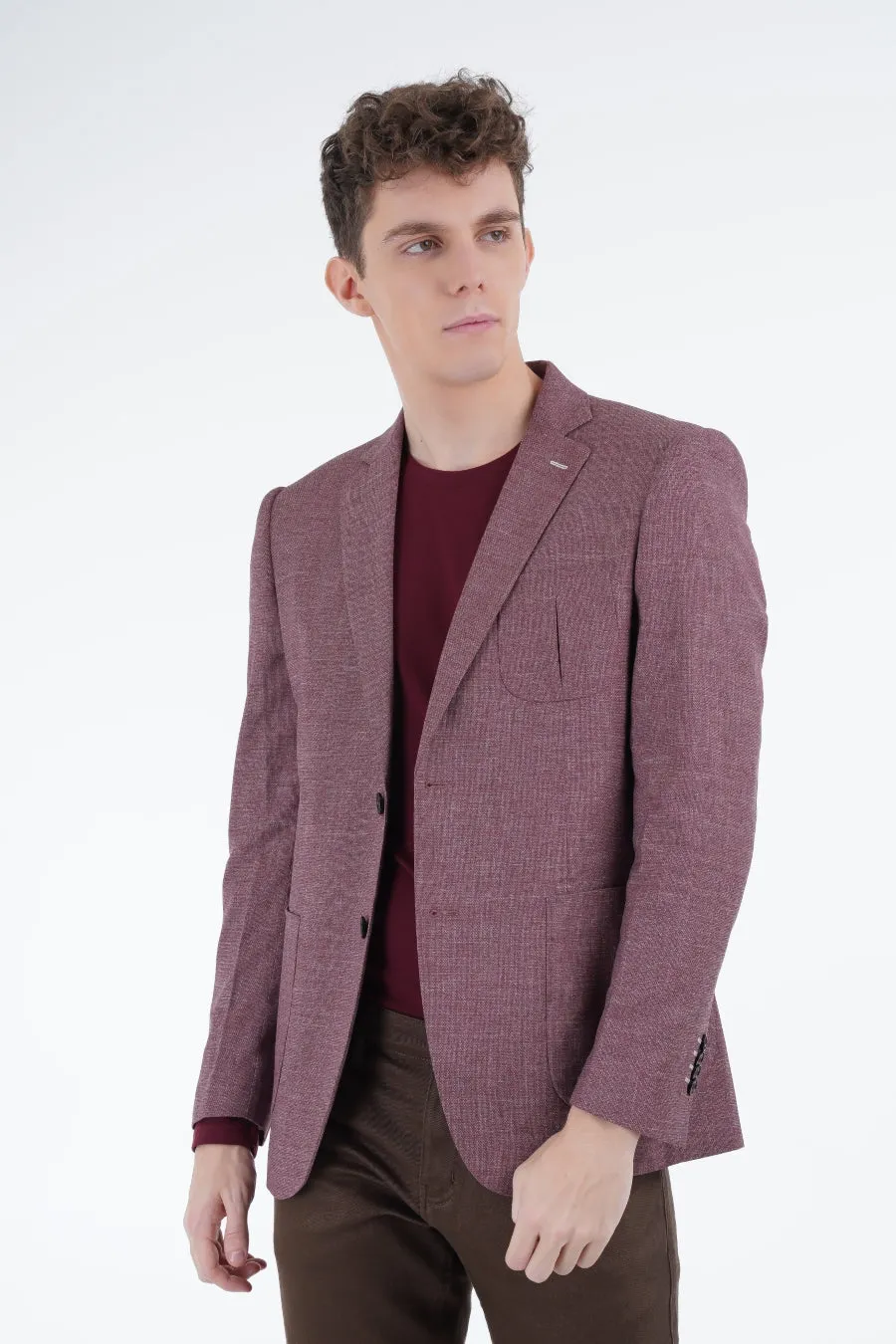 Maroon Blended Blazer