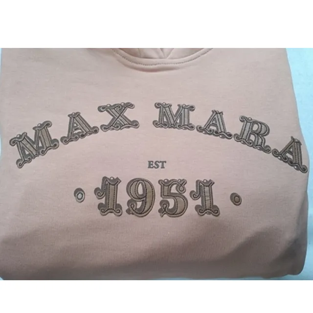 MaxMara  |Unisex Long Sleeves Logo Hoodies & Sweatshirts